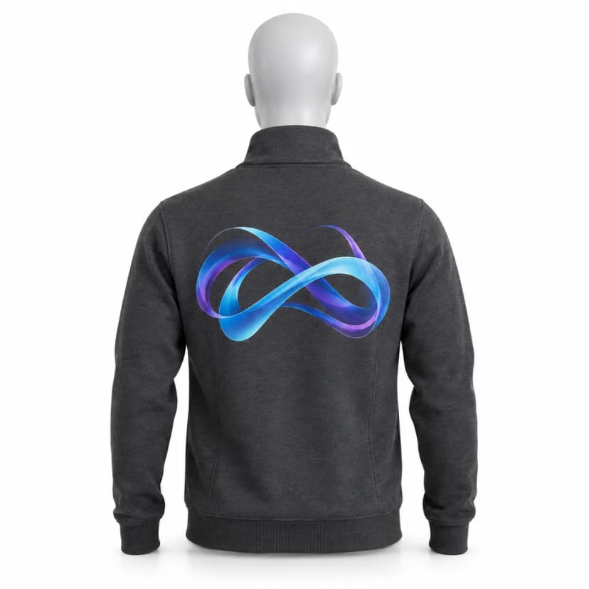 Mikina na zip JHK Full Zip s potiskem