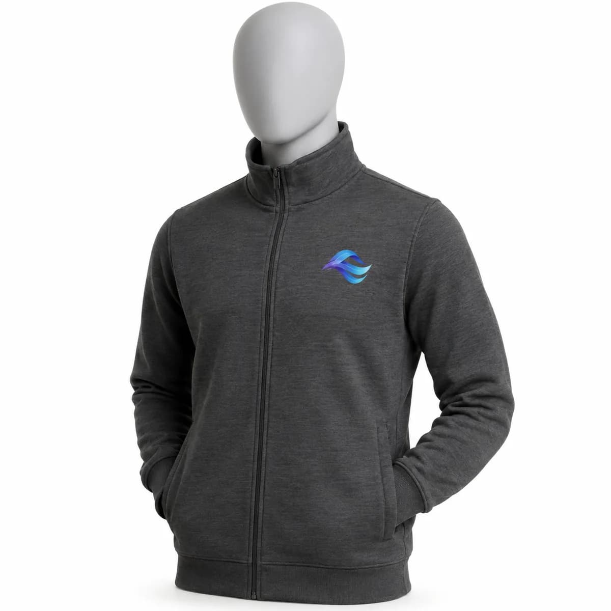 Mikina na zip JHK Full Zip s potiskem