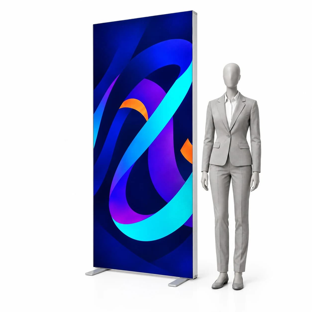 Prosvětlená stěna LED BOX Compact 100x200 s tiskem