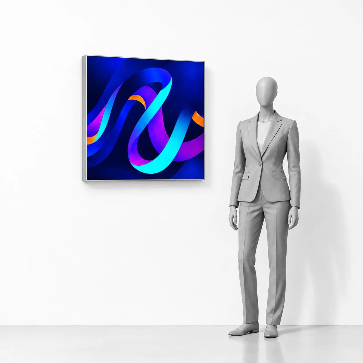 Nástěnný rám LED BOX 91,5x91,5 s tiskem