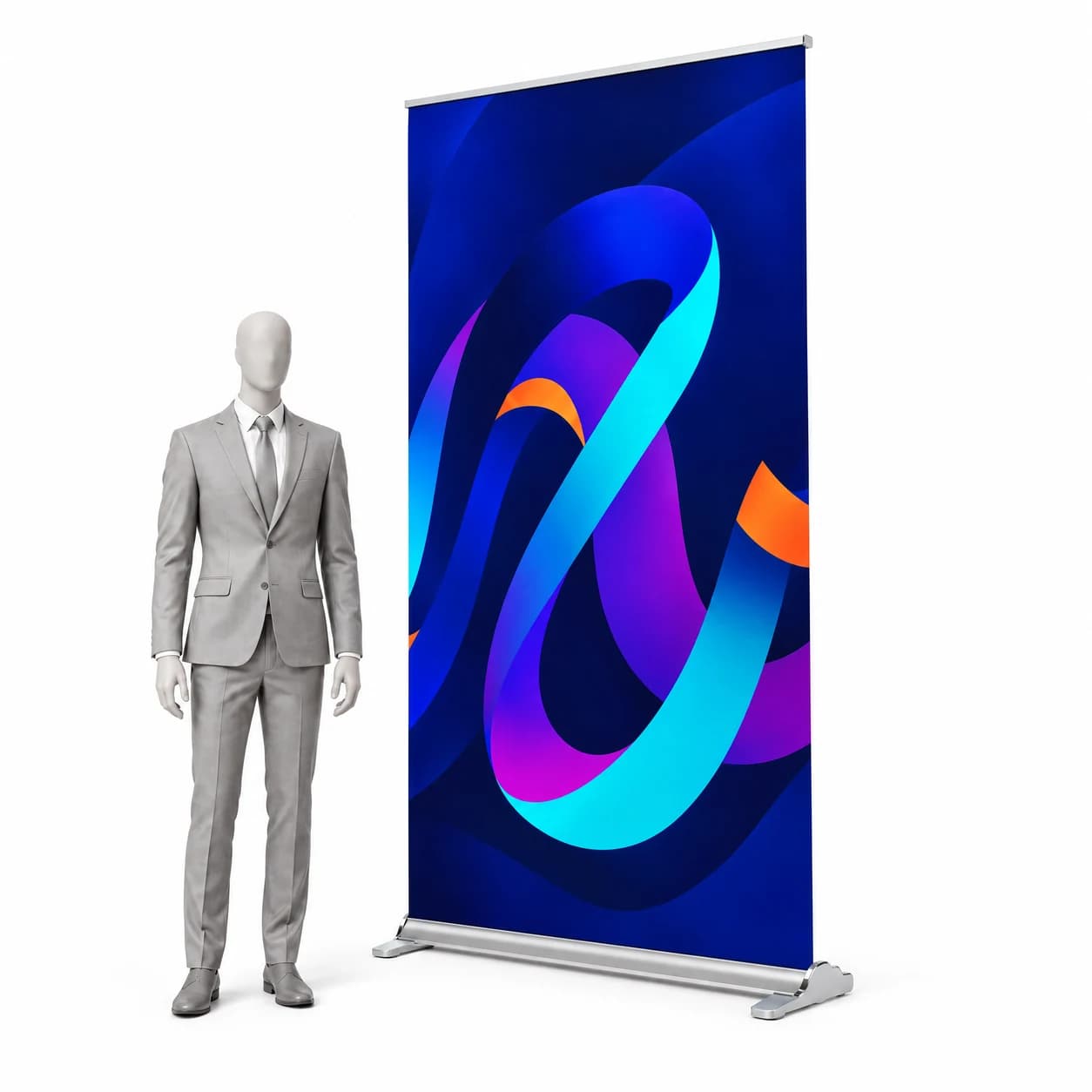 Roll-up Wave s tiskem