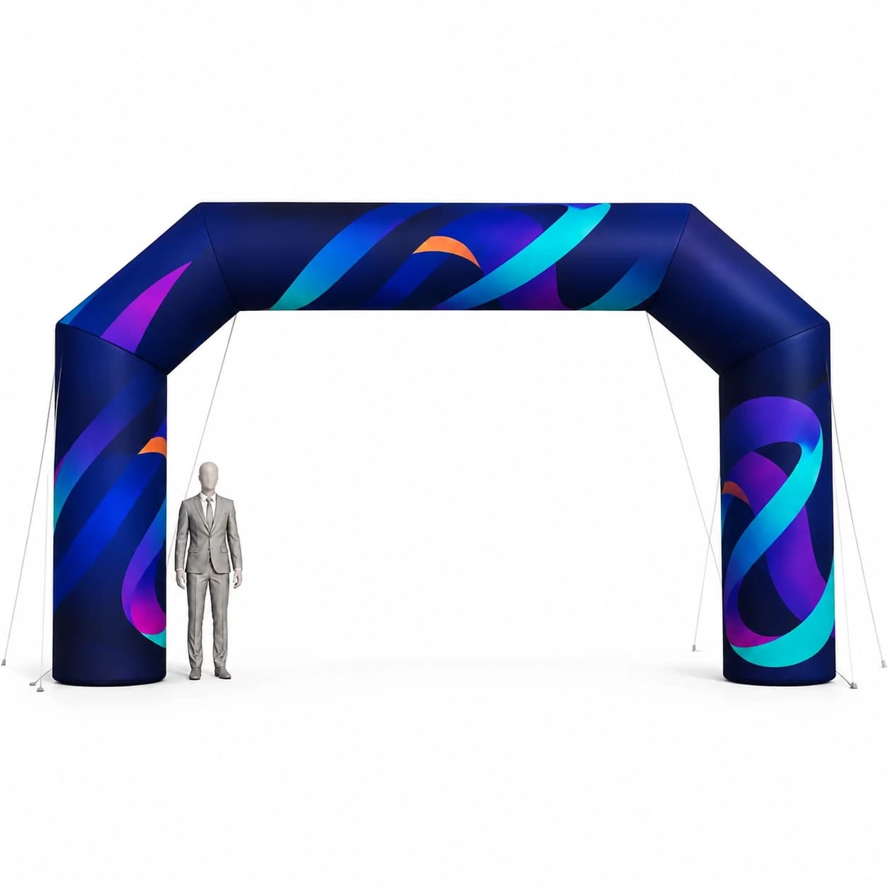 Nafukovací reklamní brána 6x4m Standard s tiskem