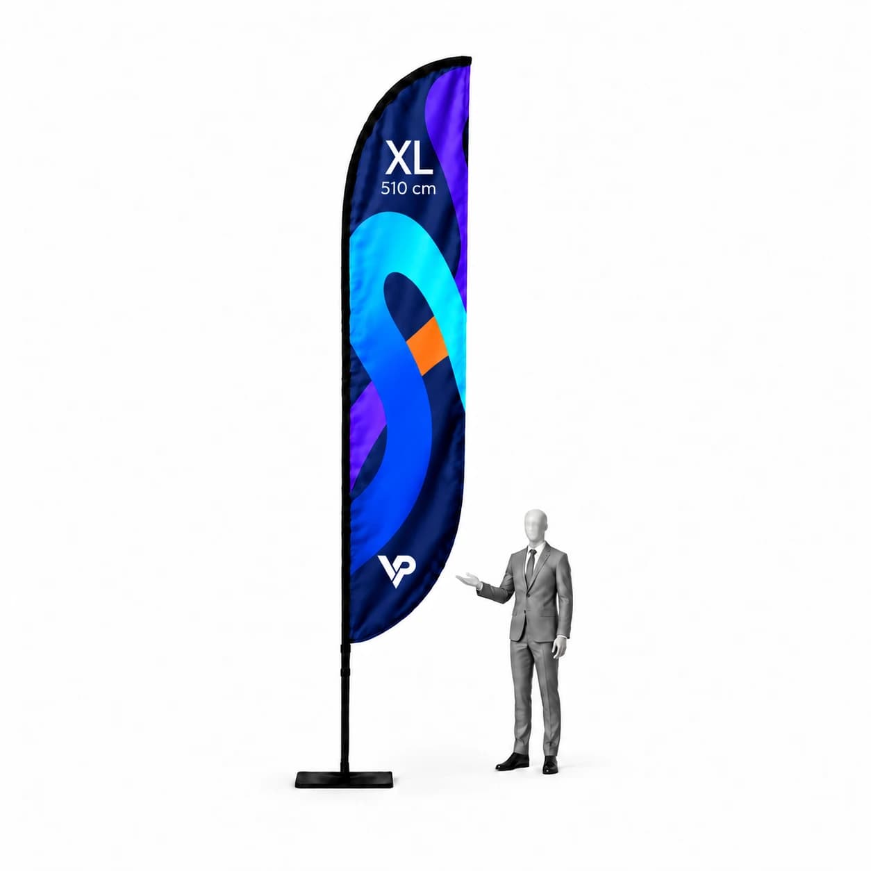 Beachflag reklamní vlajka Winder XL - 510cm