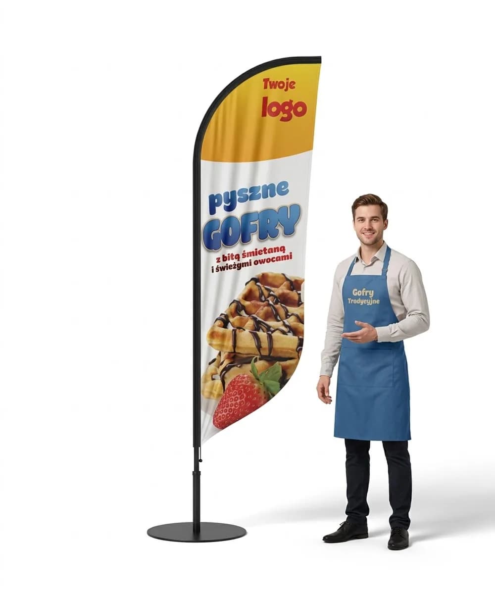 Reklamní vlajka Winder – Zmrzlina – vzor 35 – konfigurovatelná sada