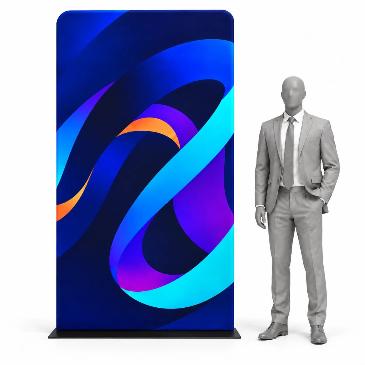 Textilní stand 120 × 230 cm s tiskem