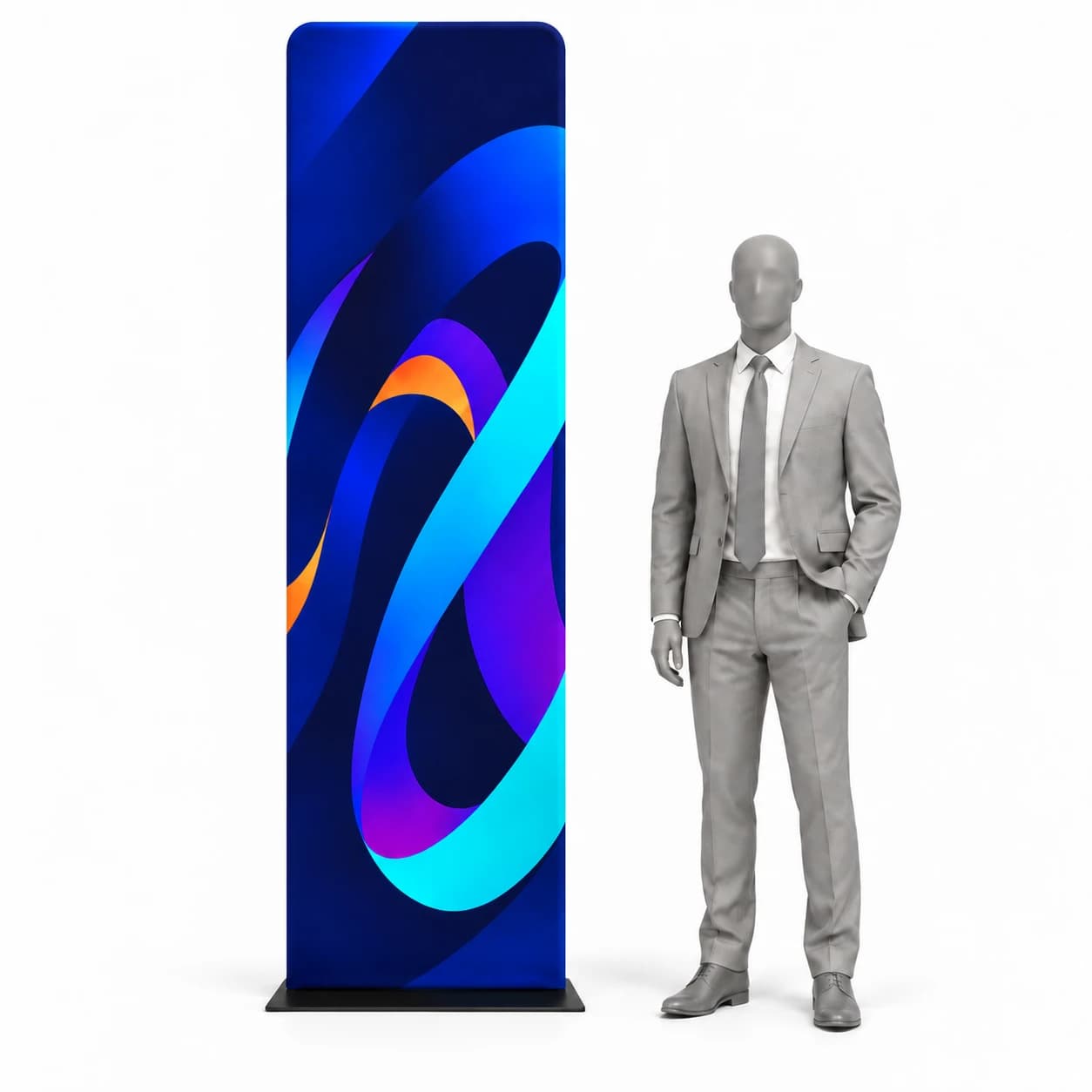 Textilní stand 60 × 230 cm s tiskem