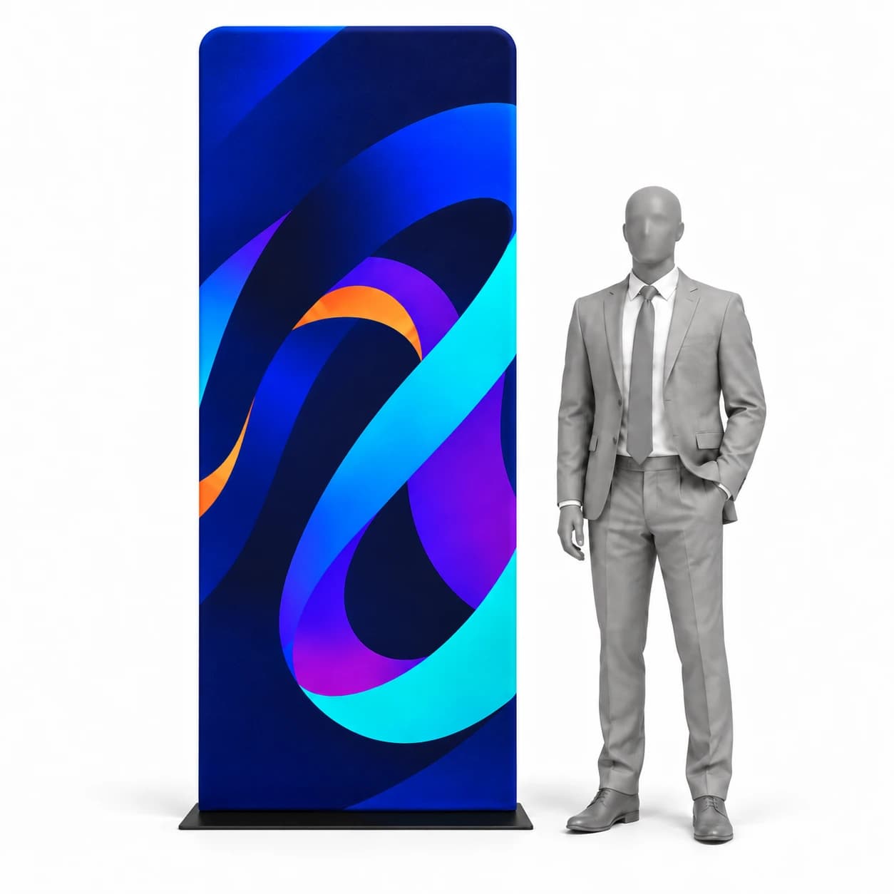 Textilní stand 90 × 230 cm s tiskem