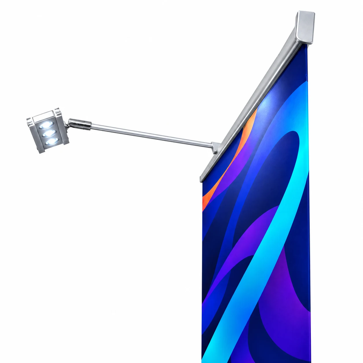 LED lampička k roll-upům u roll-upu s grafikou
